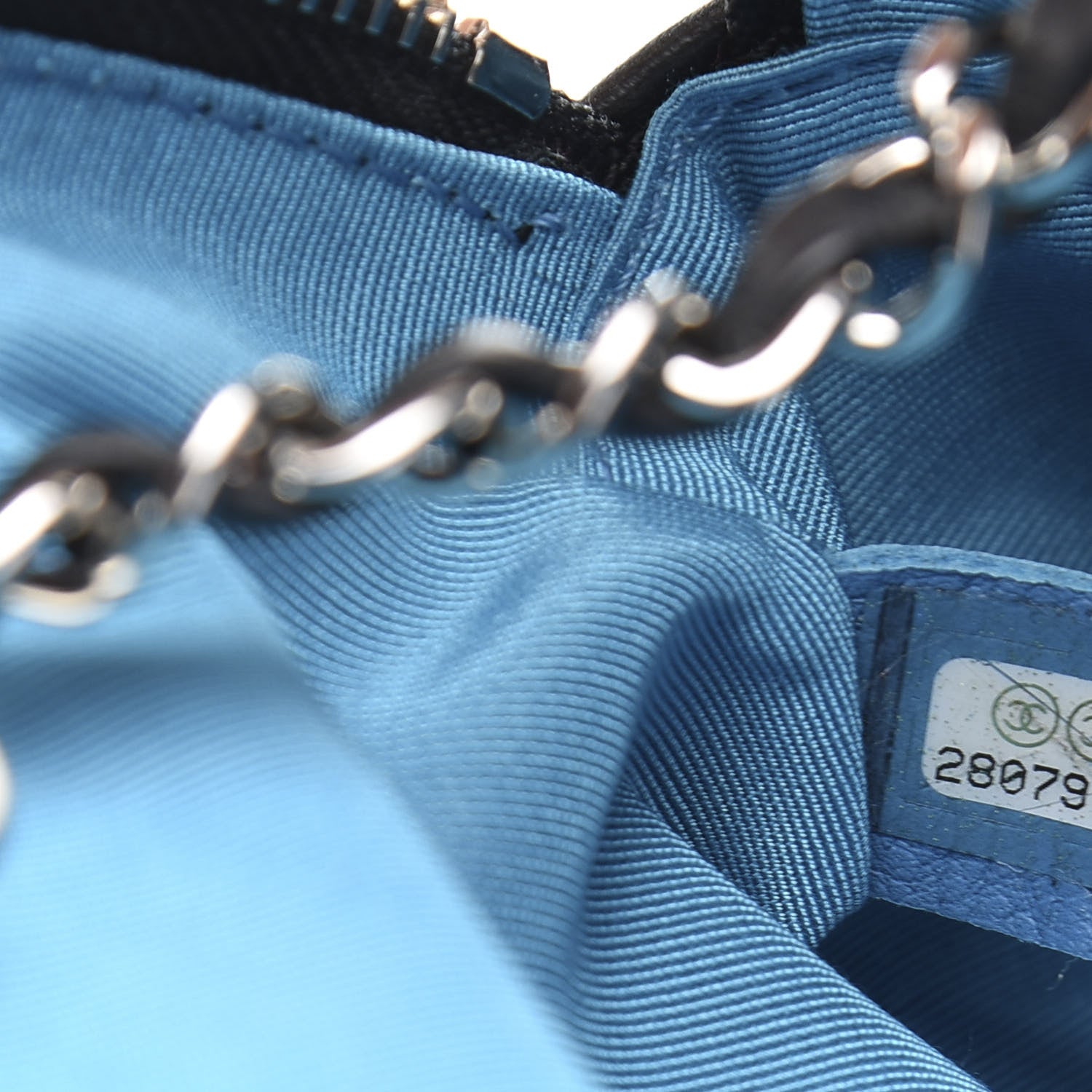 Chanel Lambskin Quilted Tweed Elegant Trim Front Zip Camera Case Black 7 of 10