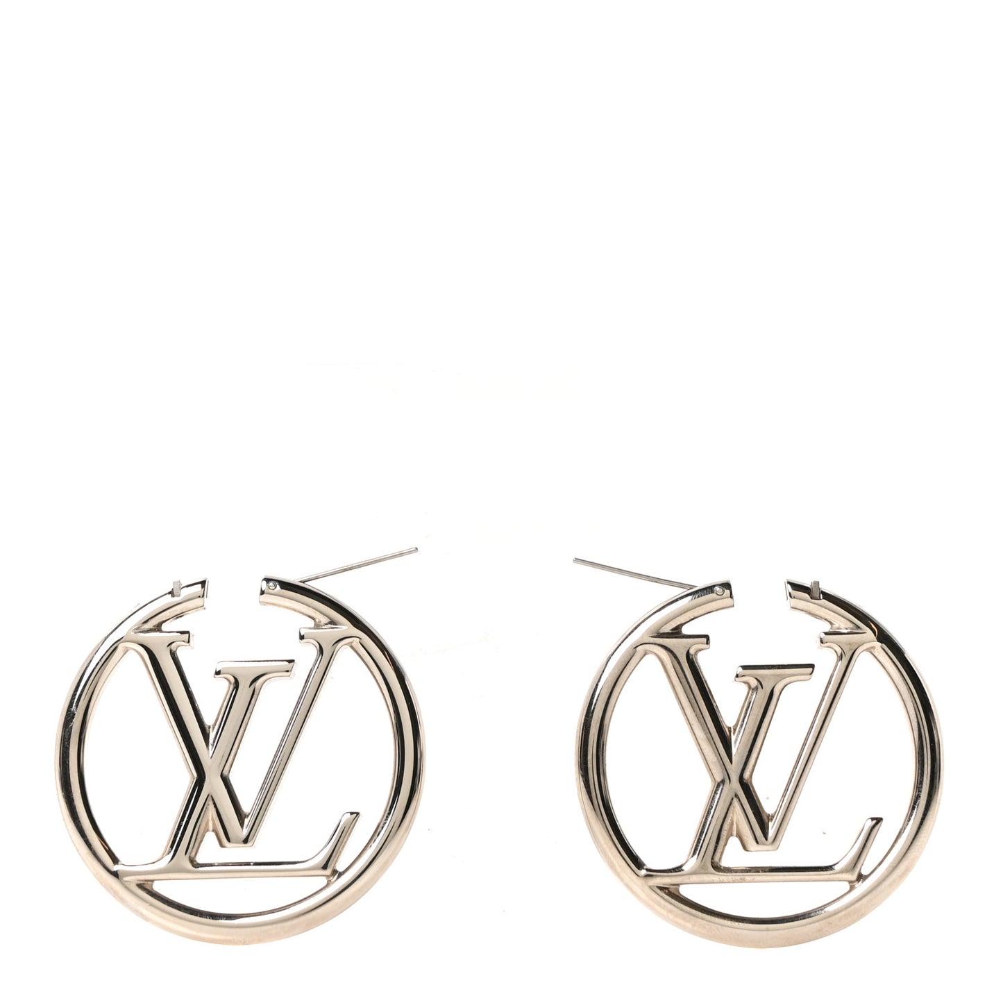 Palladium Louise Hoop Earrings Silver