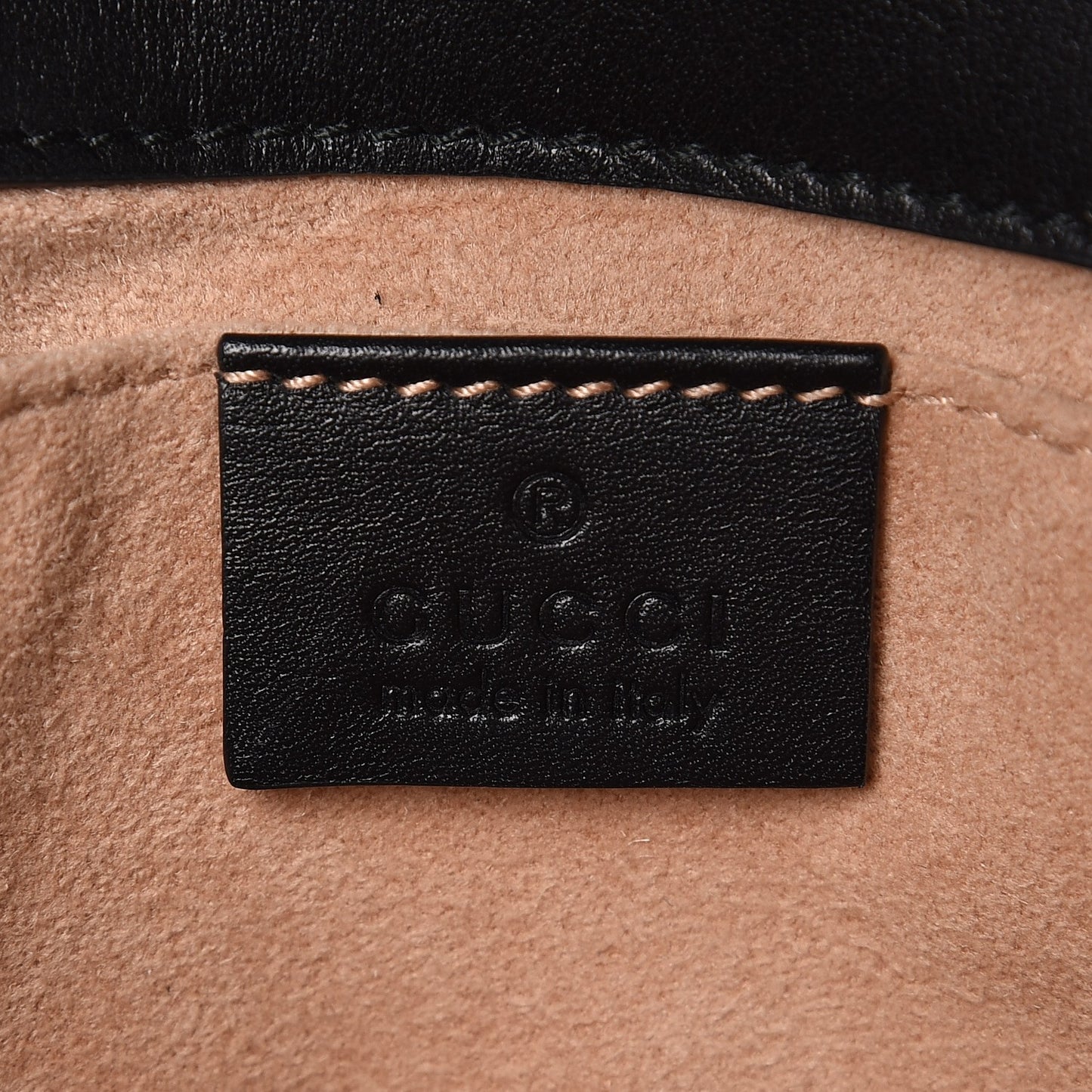 Calfskin Matelasse Mini GG Marmont Shoulder Bag Black