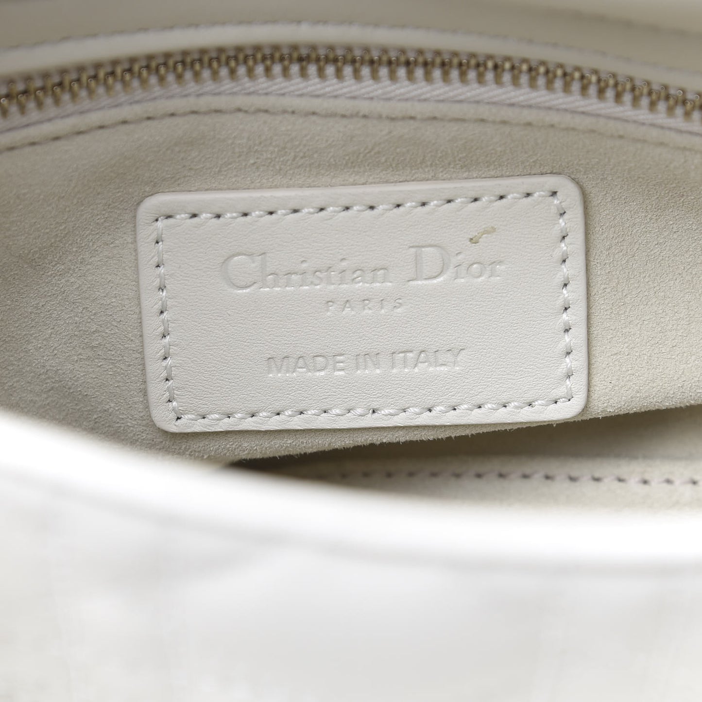 Ultra Matte Calfskin Cannage Mini Lady Dior Latte