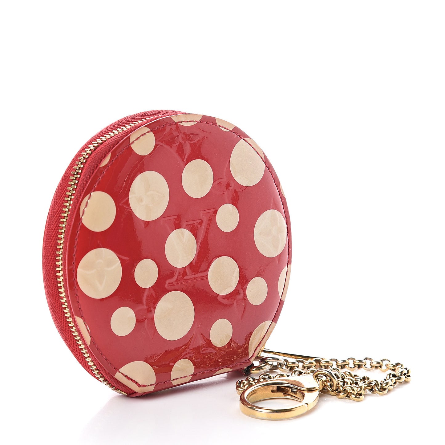 Vernis Kusama Infinity Dots Chapeau Coin Purse Red
