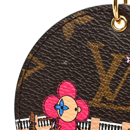 Louis Vuitton Monogram 2019 Christmas Animation Venice Bag Charm Key Ring Blue 4 of 5