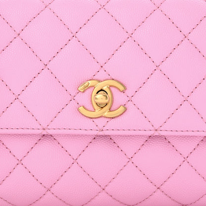 Chanel Caviar Quilted Mini Coco Chain Handle Flap Pink 8 of 10
