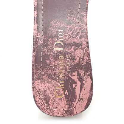 Christian Dior Canvas Toile De Jouy Embroidered Dway 35mm Slide Sandals 37.5 Quartz Grey 9 of 10