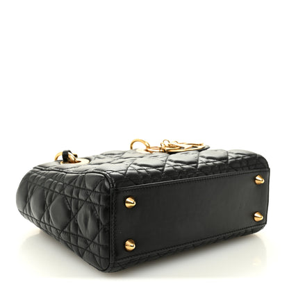 Christian Dior Lambskin Cannage Small Jeweled Lady Dior Black 4 of 10