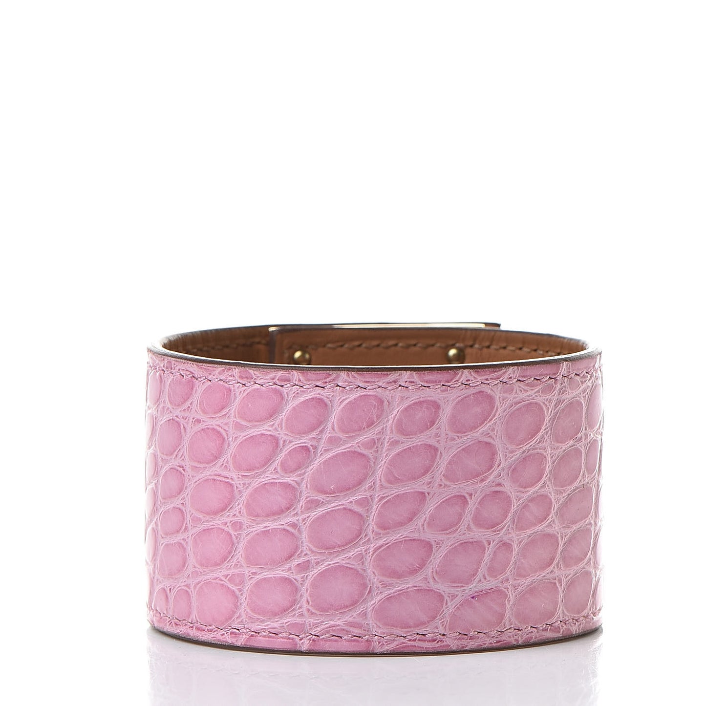 Matte Alligator Kelly Dog Bracelet T2 5P Pink