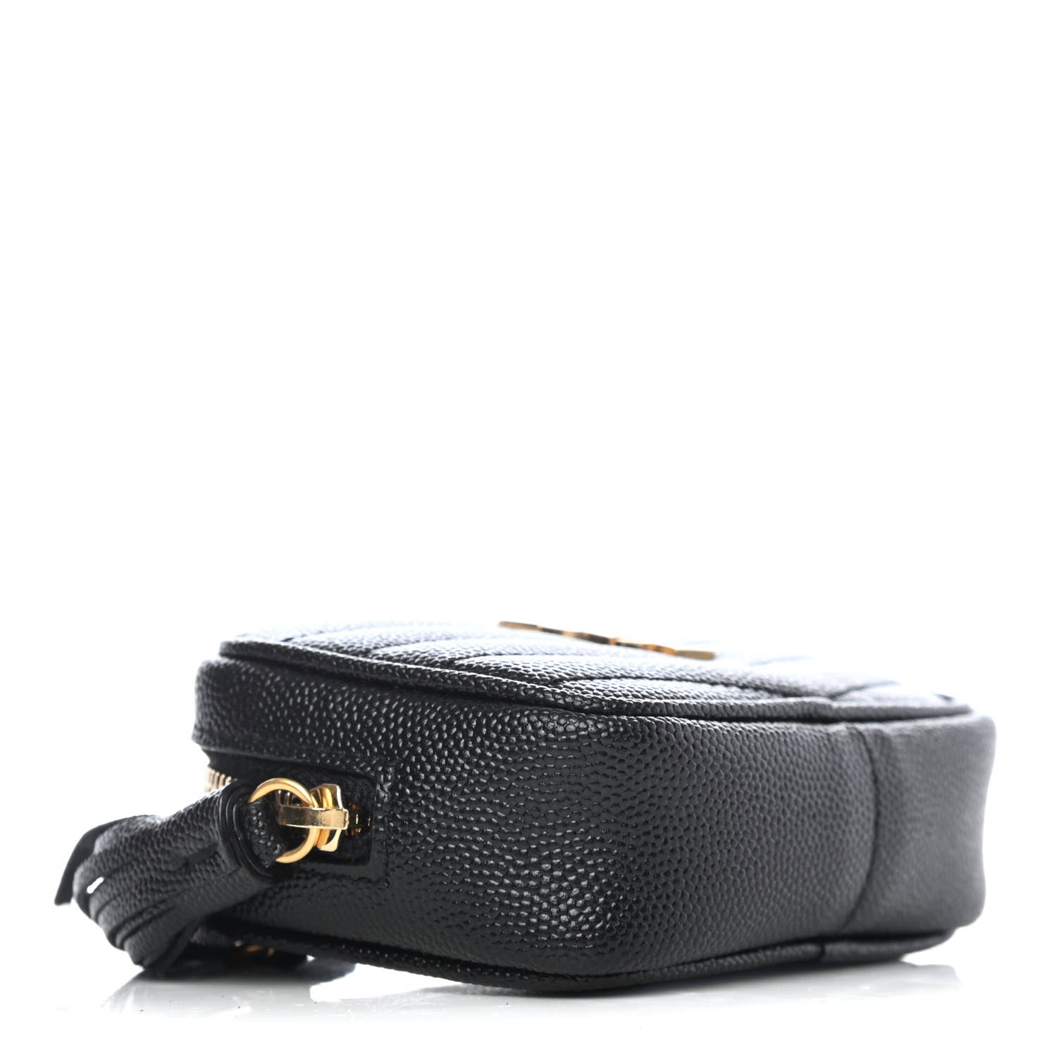 Saint Laurent Grain De Poudre Matelasse Monogram Baby Lou Camera Bag Black 3 of 4
