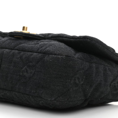 Chanel Denim Quilted Medium Funky Town Flap Black 10 of 10