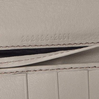 Gucci Monogram Margaux Calfskin Sukey Continental Organizer Wallet Beige Ebony Mystic White 8 of 16