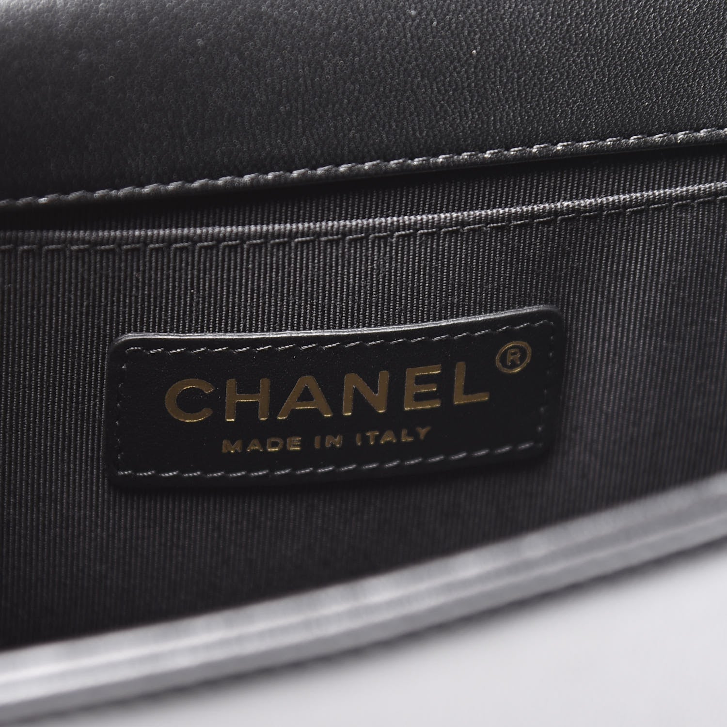 Chanel Lambskin Embroidered Camellia Quilted Small Boy Flap Black 5 of 10