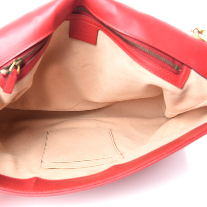 Gucci Calfskin Matelasse Large GG Marmont Shoulder Bag Hibiscus Red 5 of 10