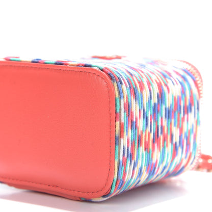 Chanel Embroidered Thread Mini Vanity With Chain Multicolor 7 of 10