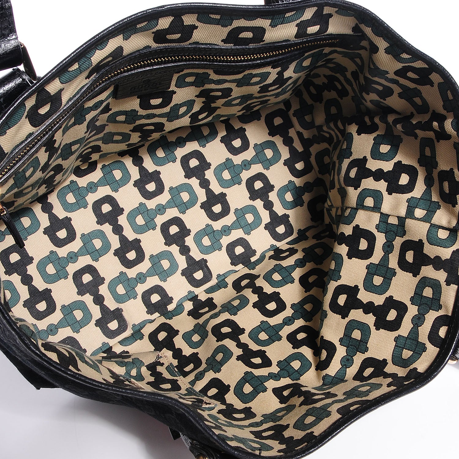 Gucci Monogram Jolicoeur Medium Tote Black 5 of 7