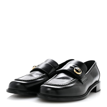 Chanel Shiny Calfskin CC Mocassin Loafers 39 Black 4 of 11