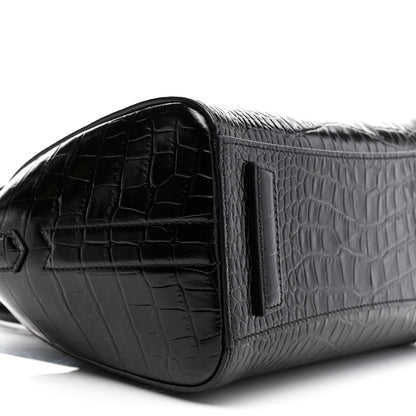 Givenchy Calfskin Crocodile Embossed Mini Antigona Black 9 of 11