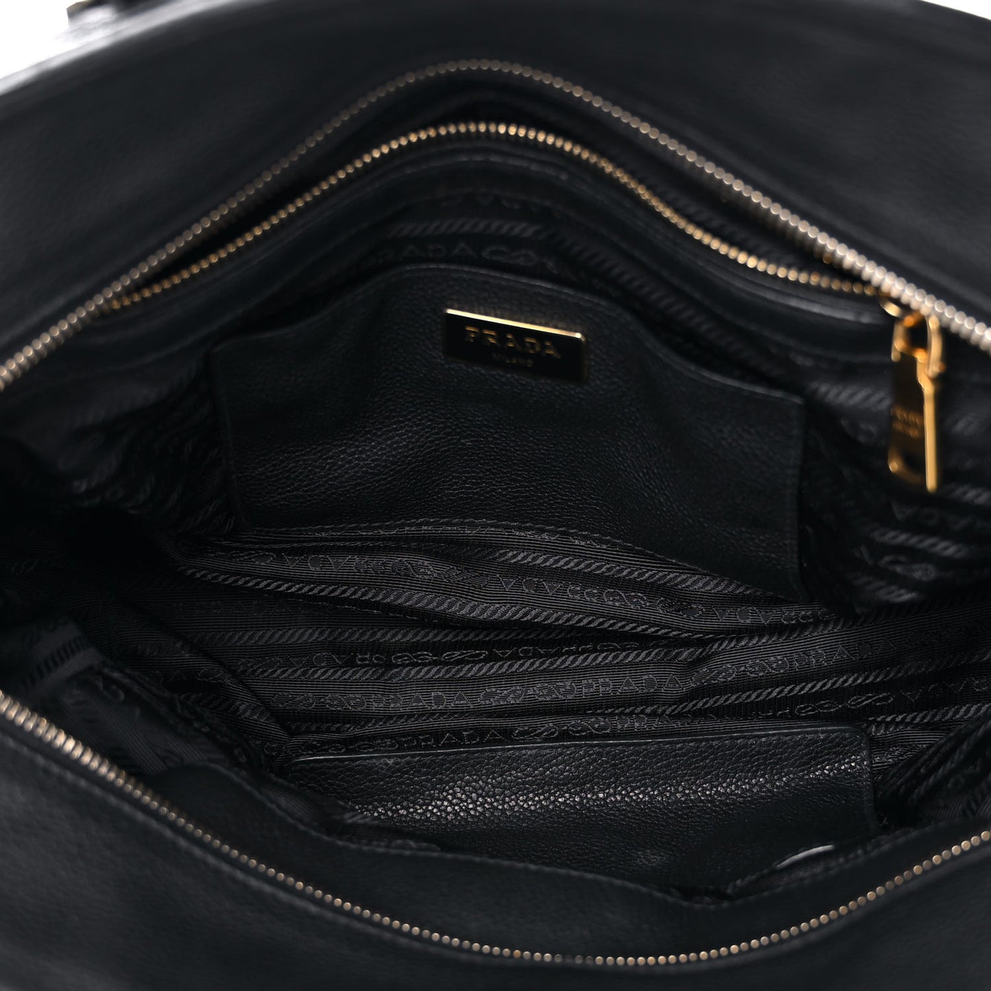 Vitello Grain Tote Black