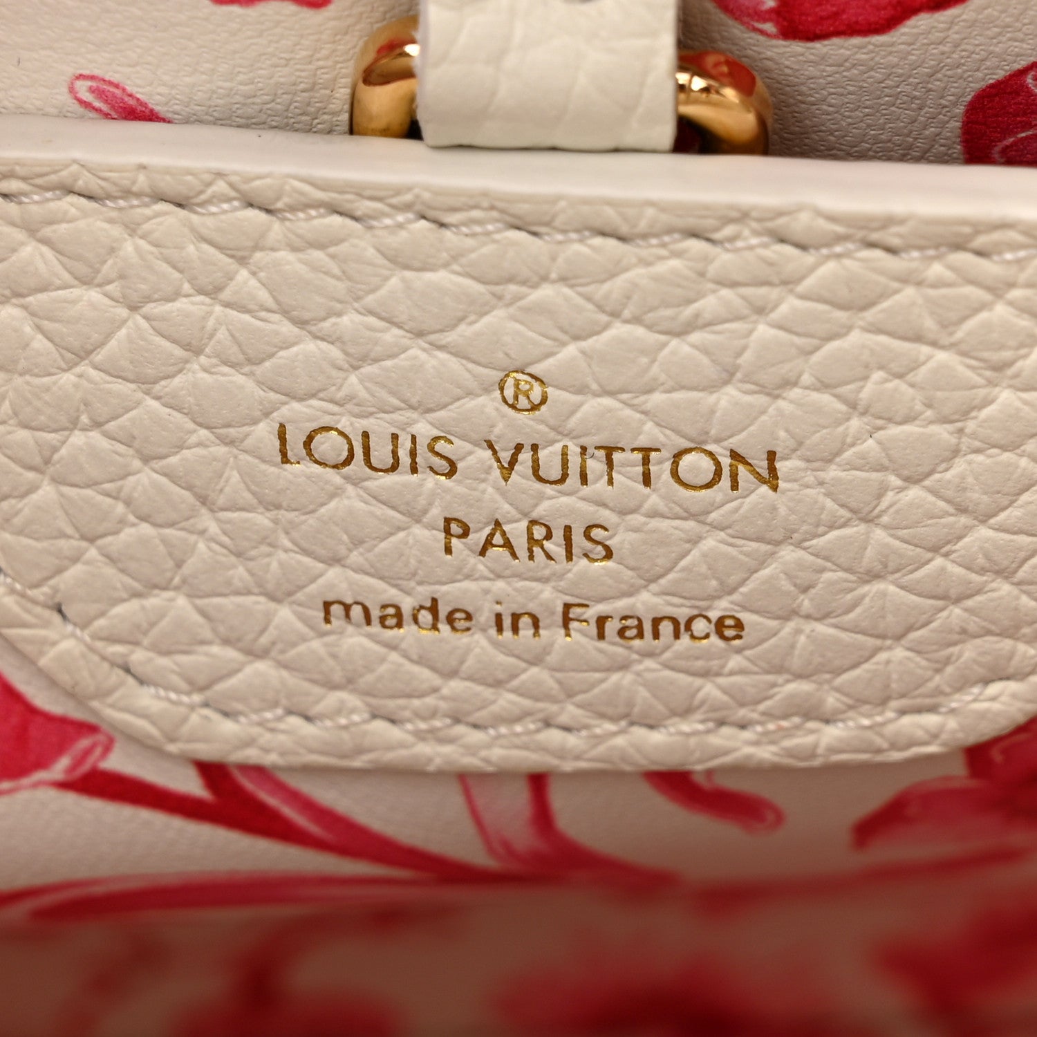 Louis Vuitton Taurillon Lambskin Calfskin Capucines BB Snow White 6 of 10