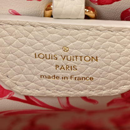 Louis Vuitton Taurillon Lambskin Calfskin Capucines BB Snow White 6 of 10