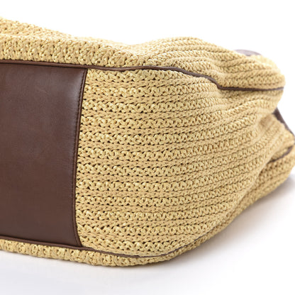 Saint Laurent Raffia Large Roady Natural Brown 7 of 10
