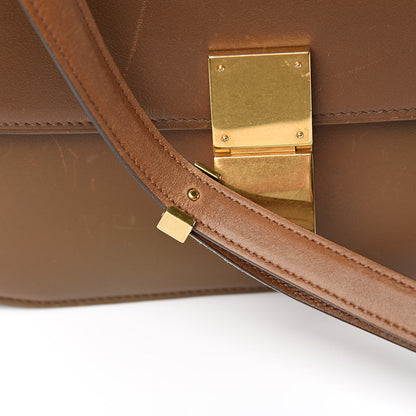 Celine Box Calfskin Medium Classic Box Flap Bag Camel 17 of 17