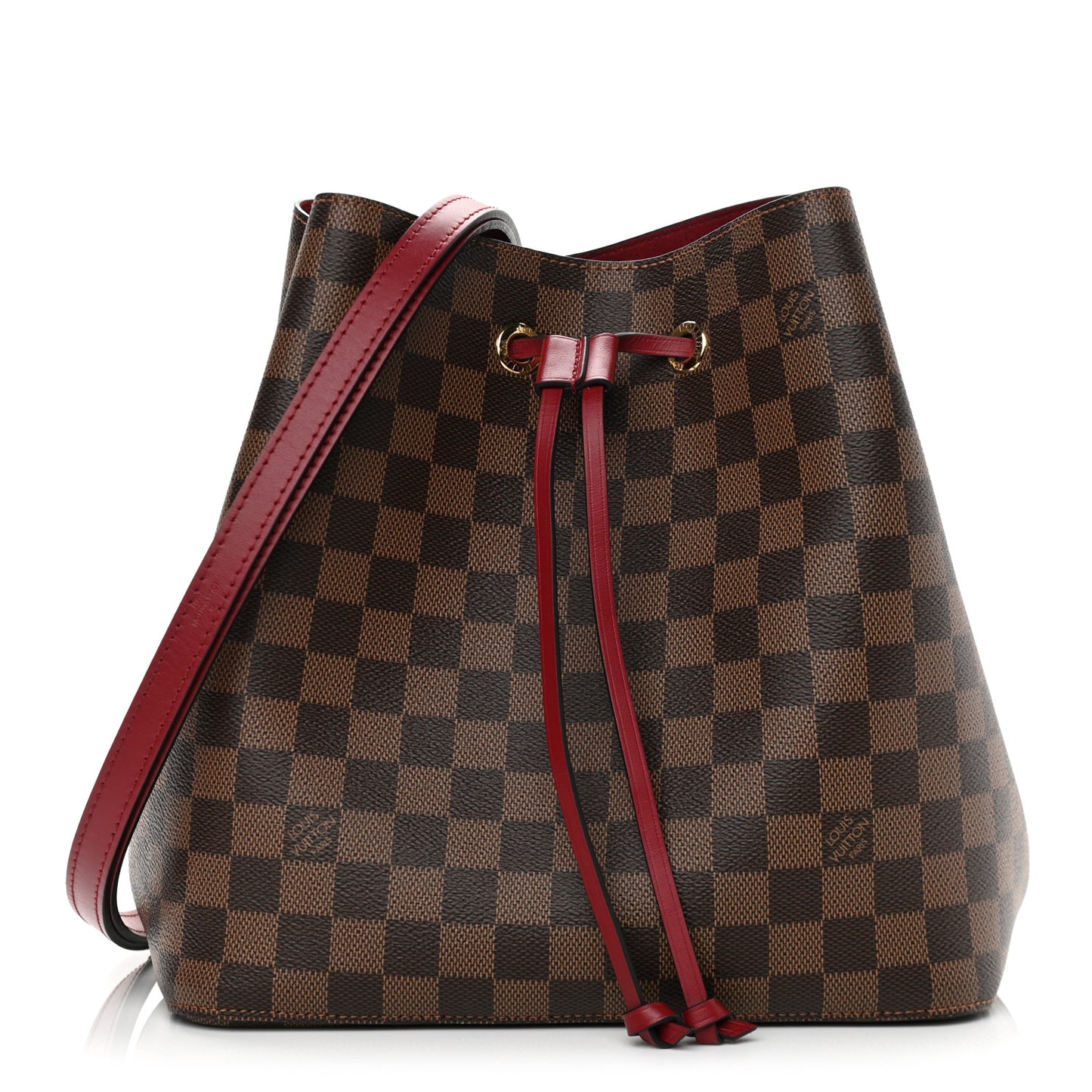 Damier Ebene Neonoe MM Cherry Berry