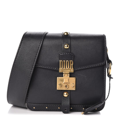 Christian Dior Calfskin Studded Square Dioraddict Flap Black 1 of 25