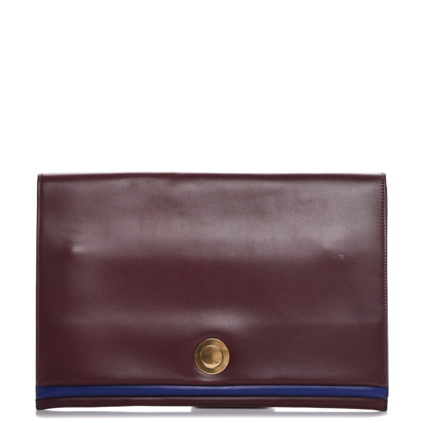 Palmelato Calfskin Coin Clutch Burgundy
