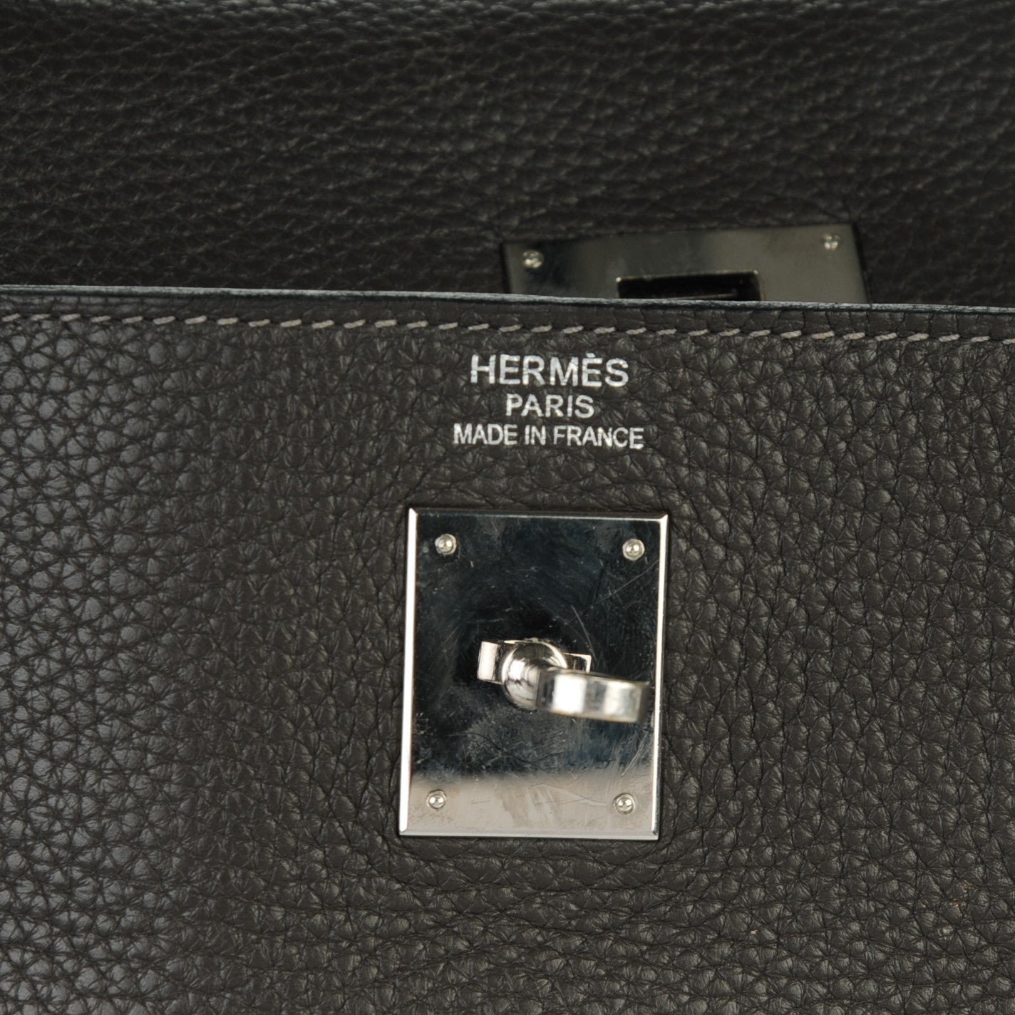 Hermes Taurillon Clemence Kelly 40 Graphite 8 of 23