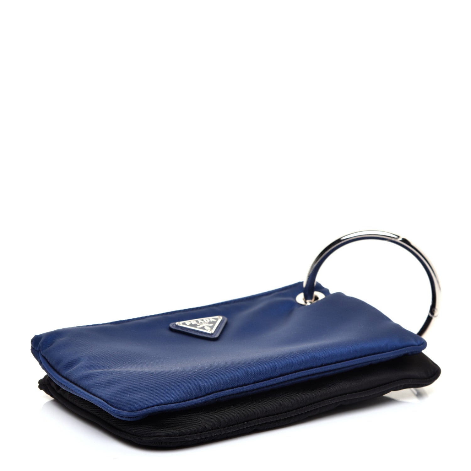 Prada Tessuto Nylon Pouch Set Royal Black 4 of 14