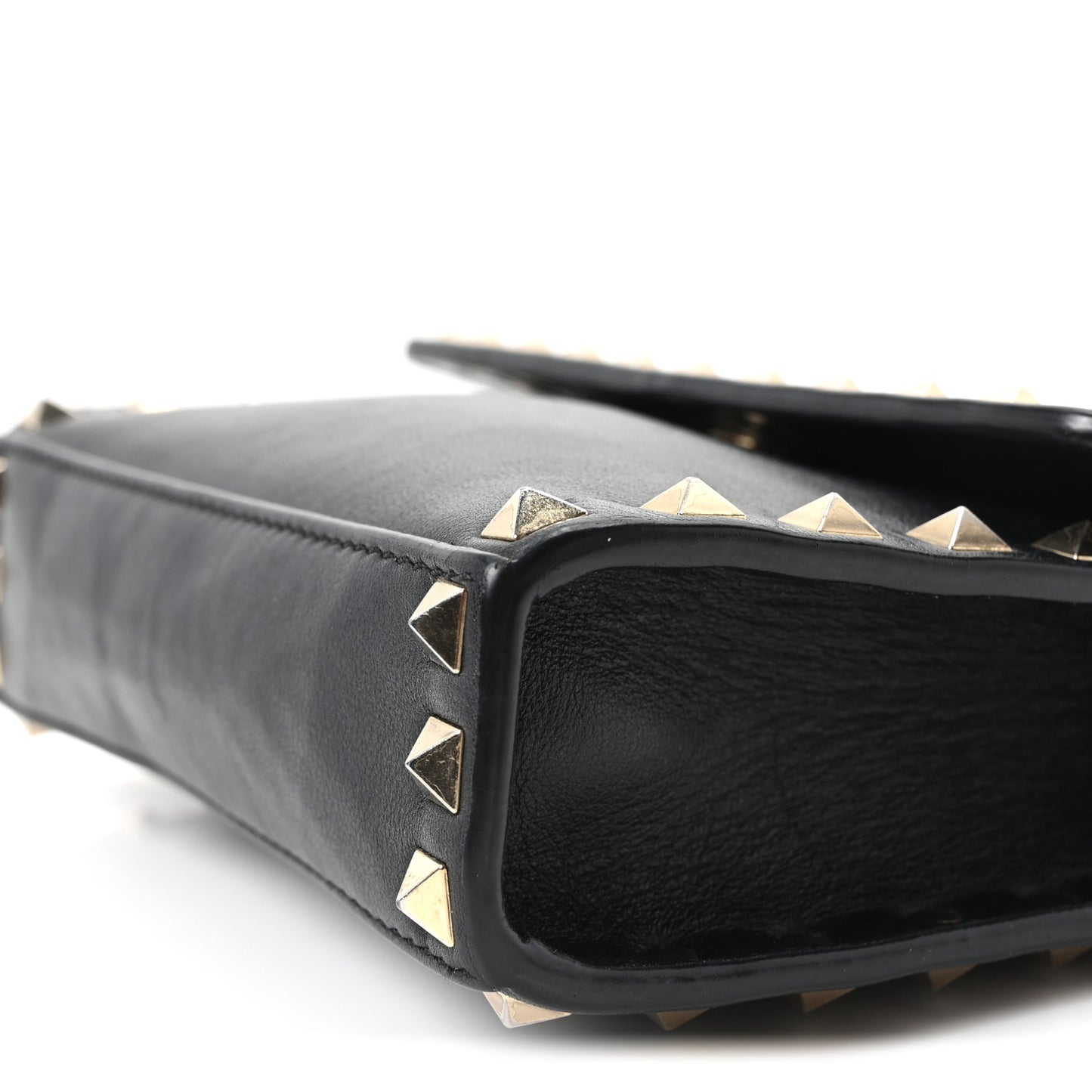 Vitello Rockstud Belt Bag Black