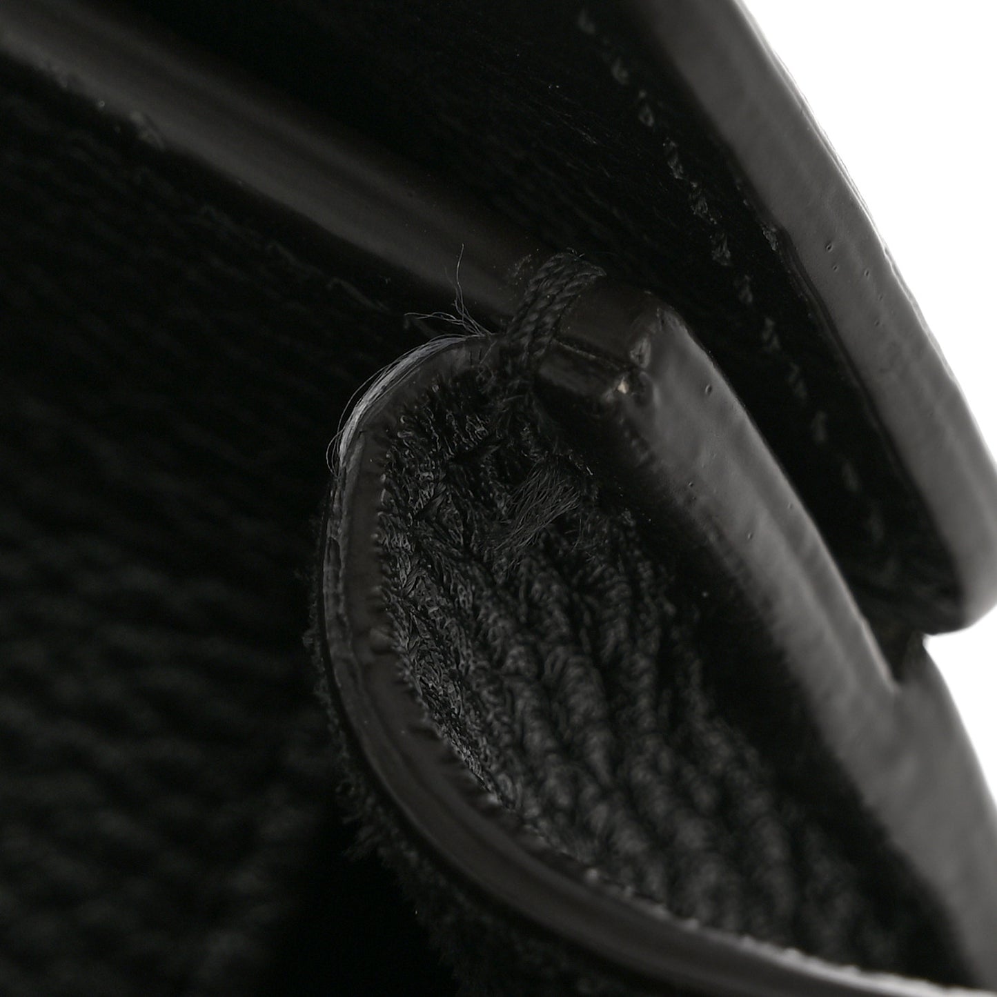 Drummed Calfskin Micro Luggage Black