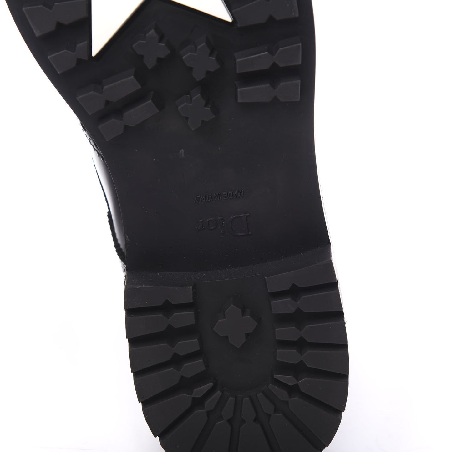 Calfskin D-Order Low Boot 40 Black White