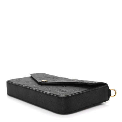 Louis Vuitton Empreinte Pochette Felicie Chain Wallet Black 6 of 6