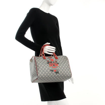 Gucci GG Plus Monogram Tattoo Heart Medium Joy Boston Red 2 of 10