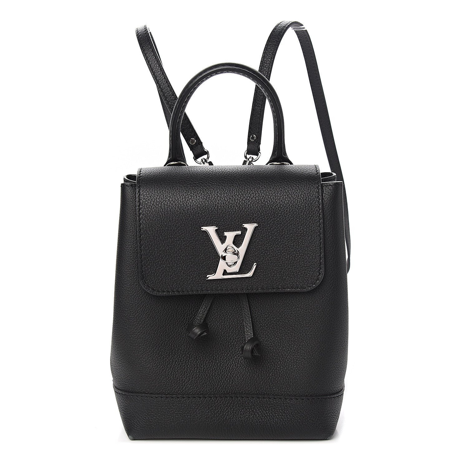 Louis Vuitton Calfskin Lockme Backpack Black 1 of 11