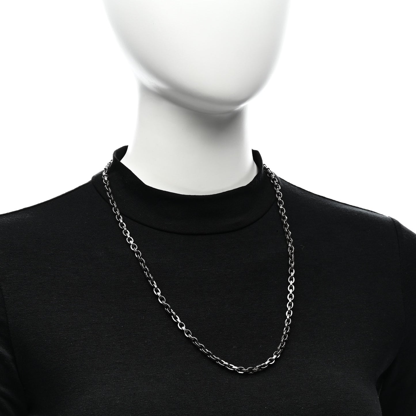Sterling Silver Paper Chain Necklace