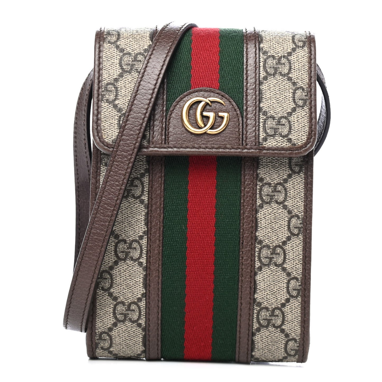 GG Supreme Monogram Web Mini Ophidia Crossbody Bag Beige New Acero