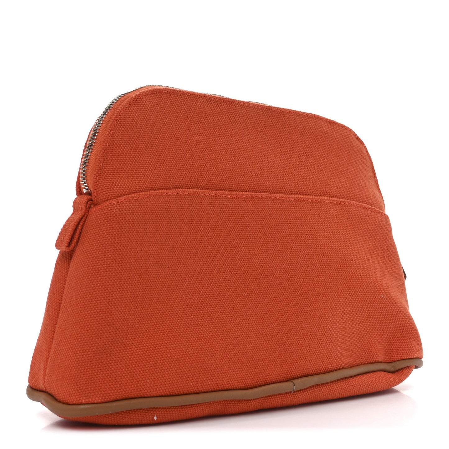 Cotton Canvas Mini Bolide Travel Cosmetic Pouch Feu