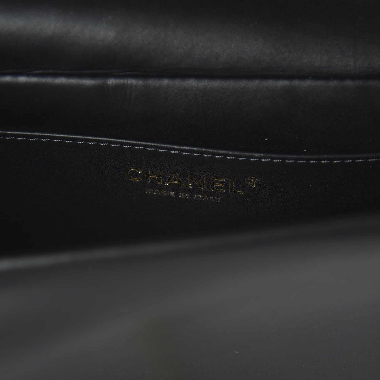 Chanel Calfskin Quilted Nailed CC Flap Bag Black 9 of 10