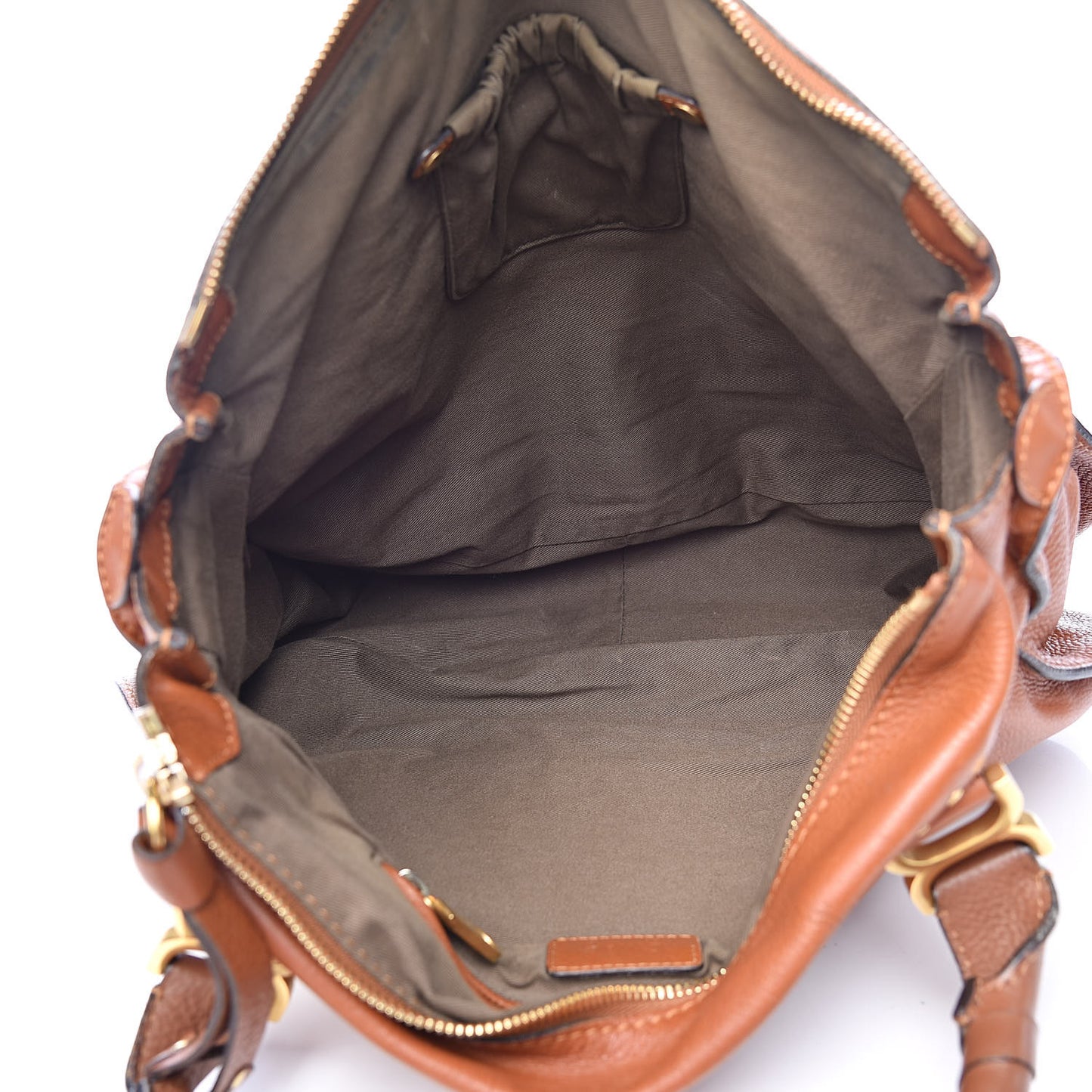 Calfskin Large Marcie Satchel Tan