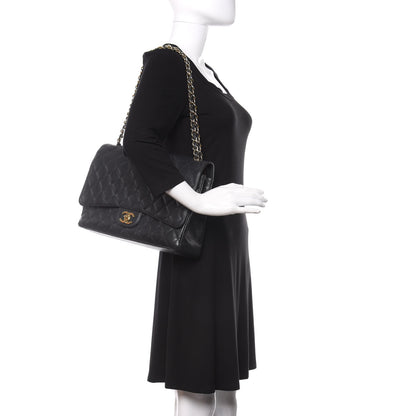Chanel Caviar Quilted Maxi Double Flap Black 2 of 9