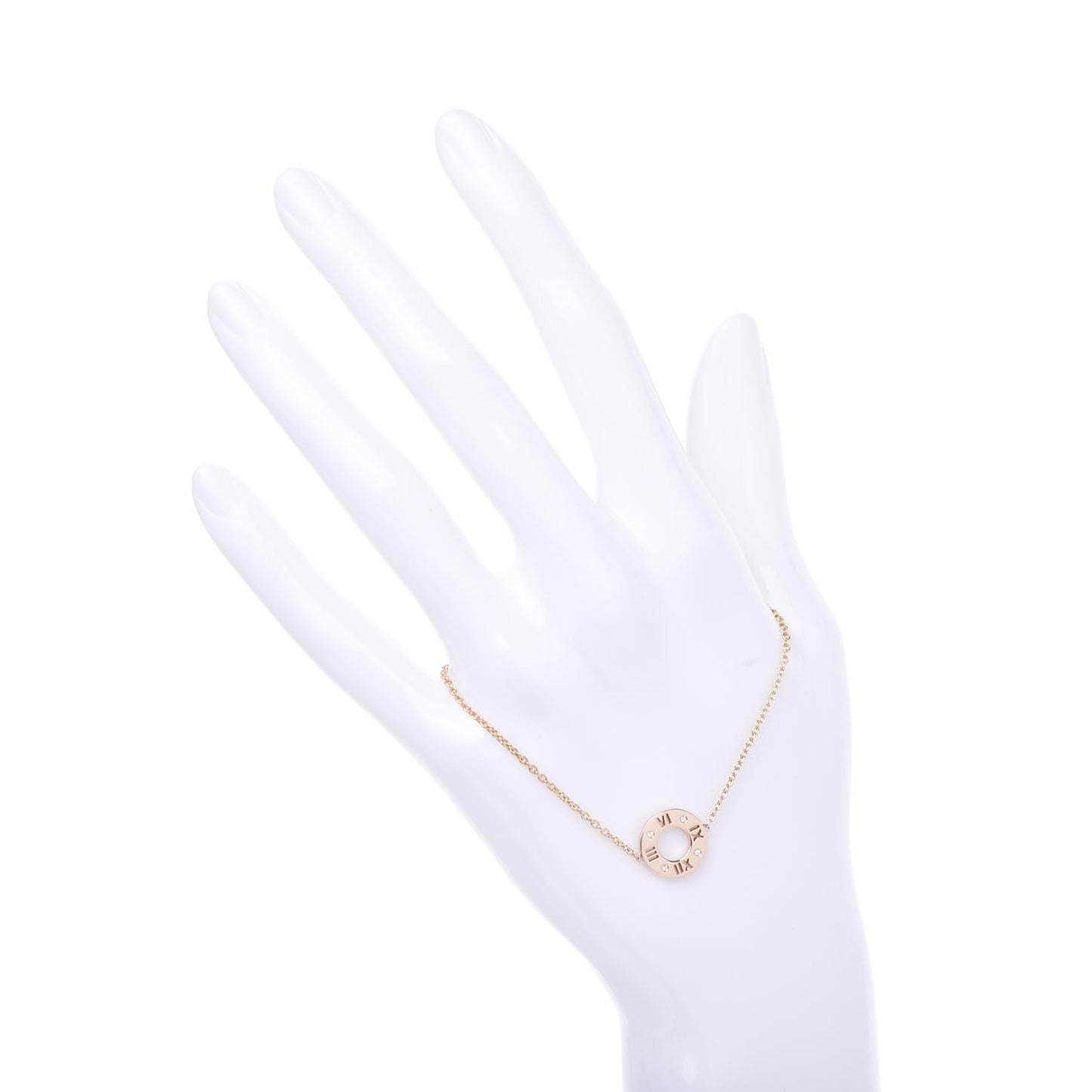 18K Rose Gold Diamond Atlas Pierced Bracelet