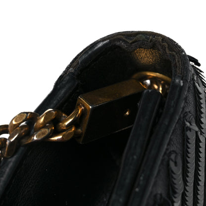 Saint Laurent Calfskin Sequin Small Classic Monogram Kate Satchel Black 10 of 10