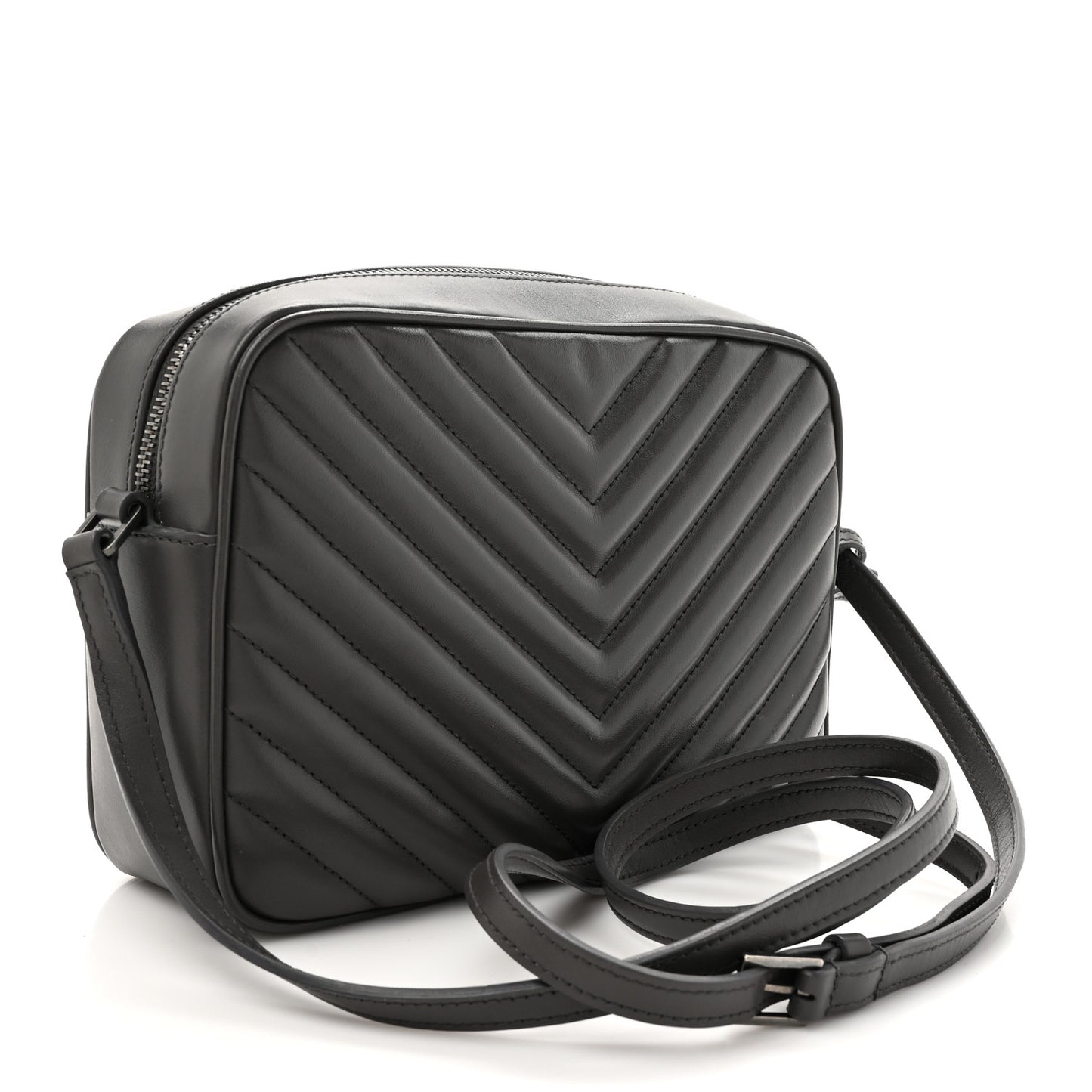 Calfskin Matelasse Monogram Lou Camera Bag Dark Smog