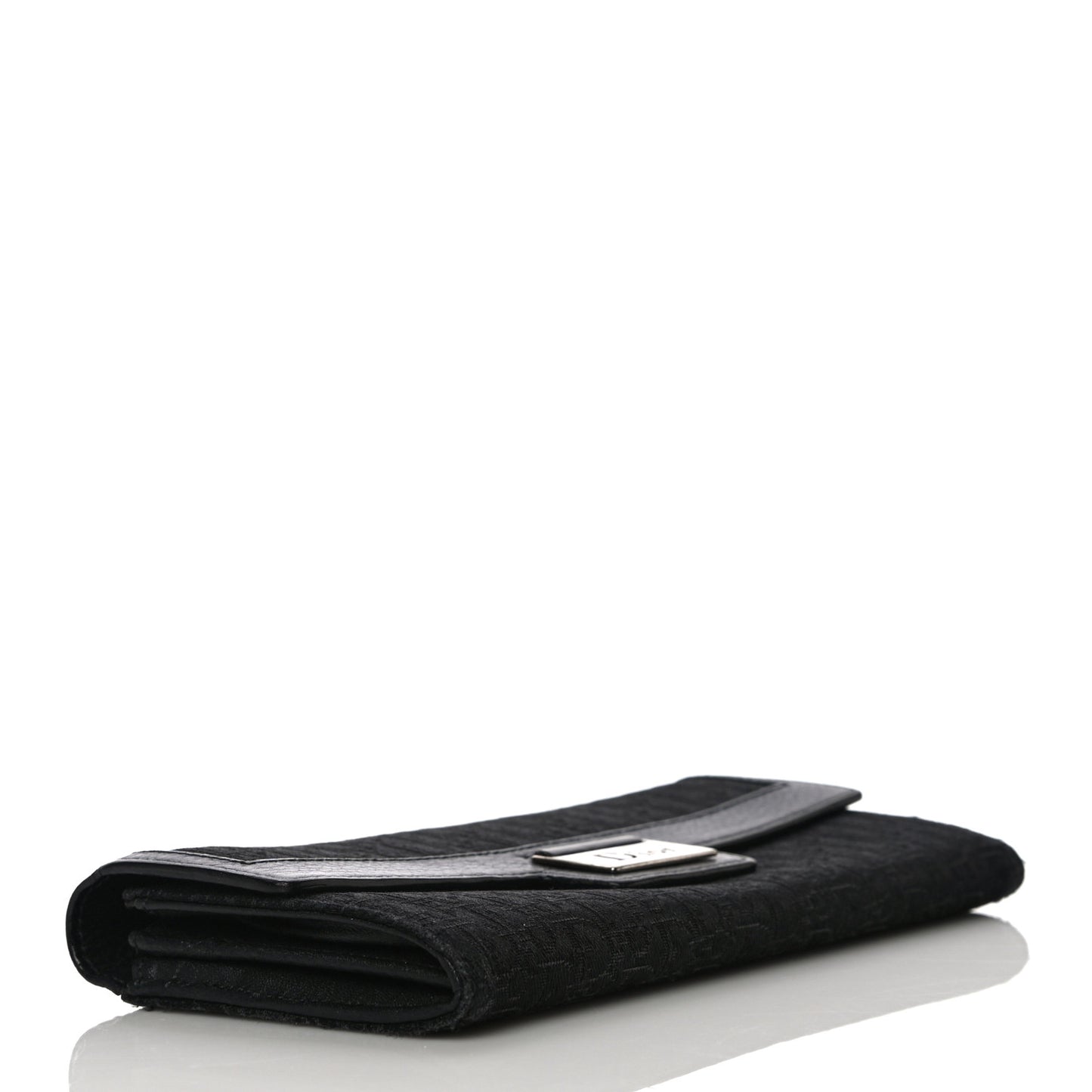 Monogram Flap Wallet Black