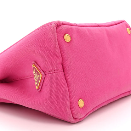 Prada Canapa Small Logo Tote Fuxia 10 of 15