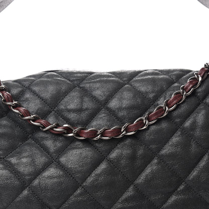Chanel Iridescent Calfskin Quilted Coco Daily Dark Grey 10 of 11