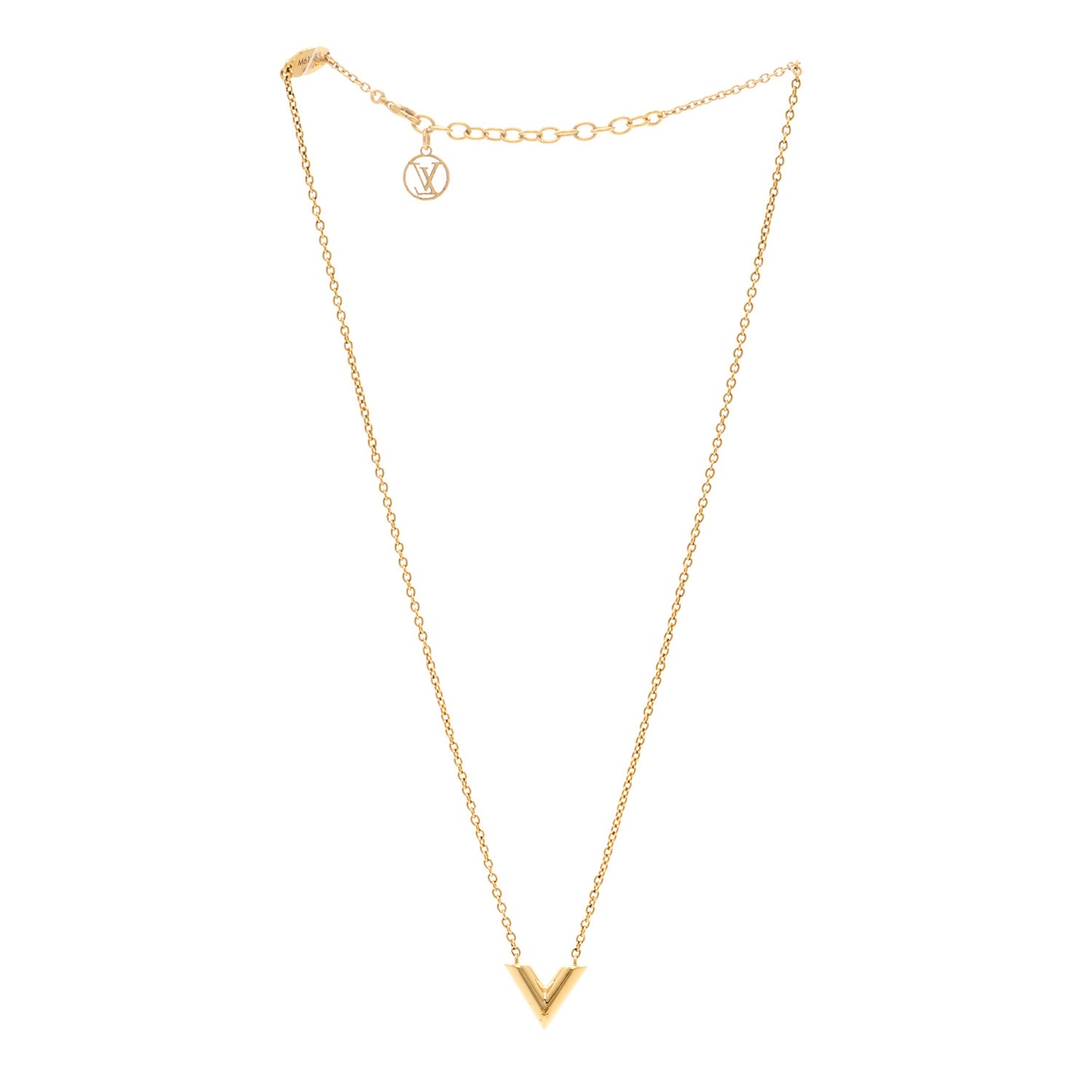 Essential V Necklace Rose Gold