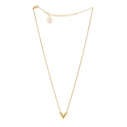 Louis Vuitton Essential V Necklace Rose Gold 3 of 6