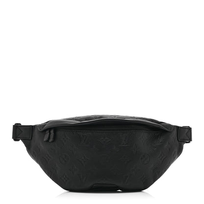 Louis Vuitton Calfskin Monogram Shadow Discovery Bumbag Black 1 of 8